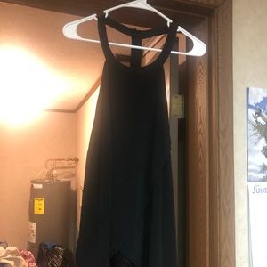 Maurices black halter top with lace bottom size 2